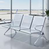 Office Bench; 3-Seater Silver Waiting Office Bench