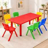 Kids Table; 6-Seater Kindergarten Kids Table & Chairs