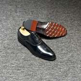 Premium Black Oxford Leather Dress Shoes Men