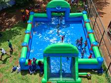 Inflatable football pitch for hire