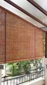 Natural Bamboo Blinds Roll-Up Easy Pull Cord