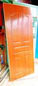 Wooden Interior Door Classic Panel Warm Brown