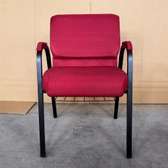 Conference Chair; Modern Steel Stackable Padded Church
