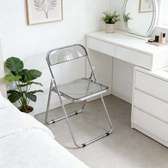 Dining Chair; Glass Foldable Dining Chair in Gesima