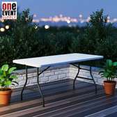 Dining Table; White Foldable Dining Table in Tabaka