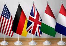 Mini flags.