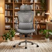 Ergonomic Office Chair Gray Mesh Adjustable Support