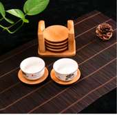 *Elegant Bamboo Coaster Set