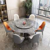 Dining Set; Luxury 6 Seater Round Dining Table  in Suneka