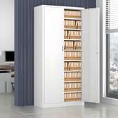 2-Door Iron Frame Cabinet with Variable Shelf