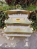 Ceramic cheffing/serving dishes ,3 pcs per set