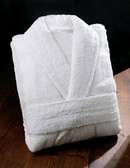 White cotton bathrobes