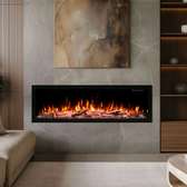 50-Inch Modern LED Flame Wall Electric Fireplace