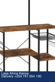 Lazava Bakers Rack Coffee Station Microwave Ove...