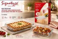 Signature Glass Bakeware Set 3L+2.2L