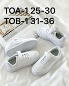 Kids white sneakers