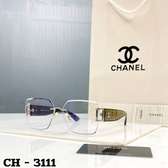 Chanel CH-3111 Rimless Eyeglasses Black Gold