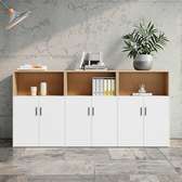 Office Cabinet; 6 Door Wooden Credenza Office Cabinet