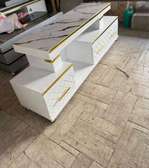 Black/white and gold with marble top 5fts length TV Stand