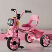 Kids Tricycle Blue Yellow with Back Support & Basket