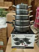 JP 10-Piece Non-Stick Cookware Set Black