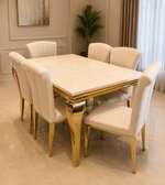 Dining Set  Gold Frame ,marble top ( imported)