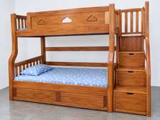 Kids Furniture; Smooth Finish Wooden Kids Double Bed