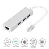Type C Hub With 3.0 USB Ports And Gigabit Ethernet Rj45