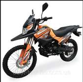 Off-Road Motorcycle Black Orange Rugged Design