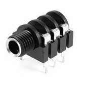 PCB Panel Mount 6 Pin 1/4" 6.35mm Female Socket