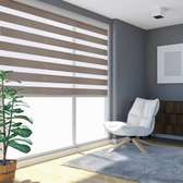 Zebra Roller Blinds Dual-Layer Stripes Large Windows