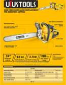 Gasoline Chain Saw 62cc 24 inch