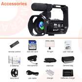 Video Camera 8k Camcorder 48MP UHD WiFi