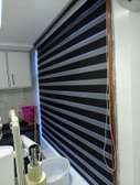 Black Zebra Window Blind Durable custom Size