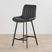 Barstool;Gray PU Leather Barstool