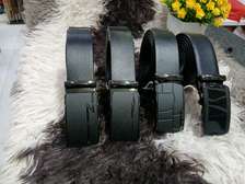 Black and other colours Leather Belts Adjustable Buckles