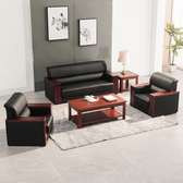 Office Sofas:Office 5 Seater Leather Sofa