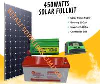 450w solar panel with battery 200ah/20hr