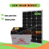 Solar midkit with solar panel 60w monocrystalline