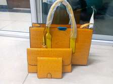 Mustard yellow handbags 3 in 1