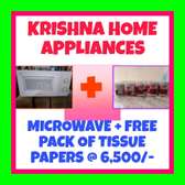 MICROWAVE + FREE PACK OF TISSUE PAPERS