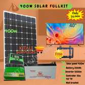 400w solar fullkit with 40" tv