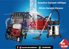 2500psi Gasoline Carwash & 20Ltrs Vacuum Cleaner