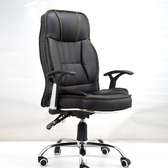 Office chair with a leather make