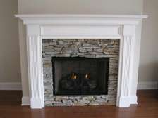 Fireplace decorative wooden mantles