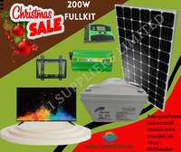 Solarmax Solar System Fullkit 200w with 24" tv