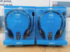 Logitech H110 Stereo Headset With Mic - Black