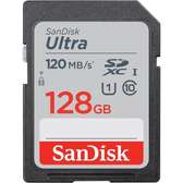 Sandisk 128GB Ultra Camera Memory Card,120MB/S,