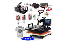 Combo Heat Press 8 In 1 Machine For Branding Tshirt, Caps