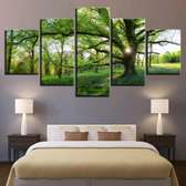 5pcs HD Green forest wall hanging
